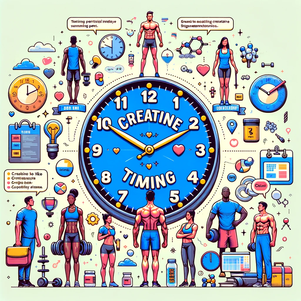 An engaging visual emphasizing the importance of personalized creatine timing strategies.